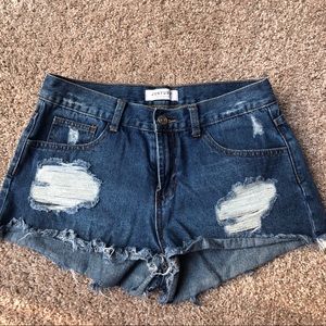 Just Black USA Jean Shorts Size Small Distressed